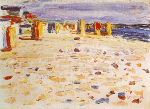 Beach Baskets In Holland by Wassily Kandinsky