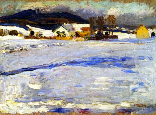 Bei Starnberg - Winter by Wassily Kandinsky