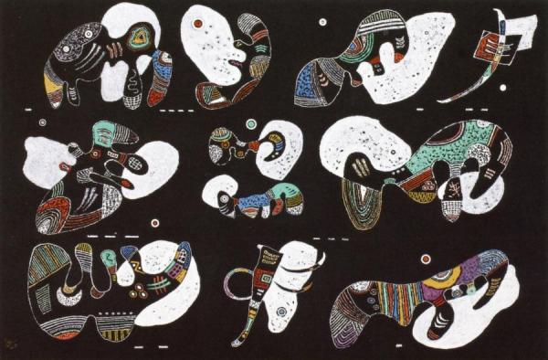 Composition With White Forms by Wassily Kandinsky