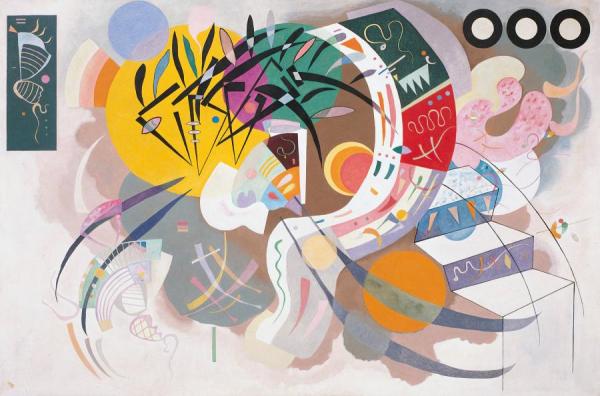 Courbe Dominante,1936 by Wassily Kandinsky