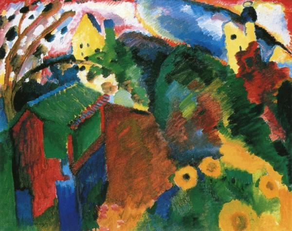 Garden In Murnau by Wassily Kandinsky Oil Painting Reproductions