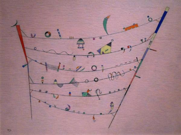 Kandinsky's Petits Accents,1940 by Wassily Kandinsky