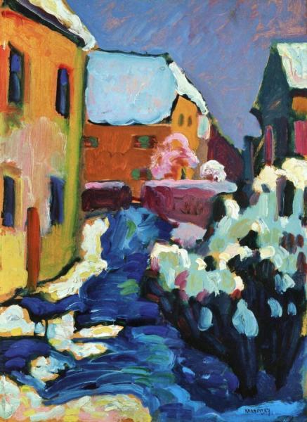 Wassily Kandinsky Kochel - Graveyard And Rectory