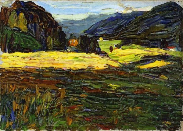 Kochel - Landscape With Manor by Wassily Kandinsky