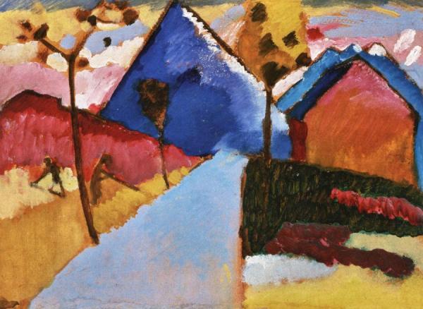 Kochel - Straight Road by Wassily Kandinsky