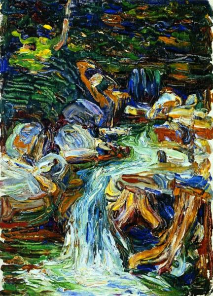Kochel - Waterfall Ii by Wassily Kandinsky