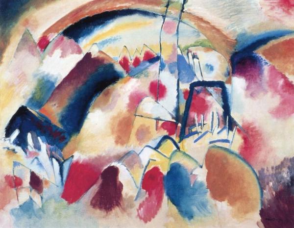 Wassily Kandinsky Landscape With Red Spots