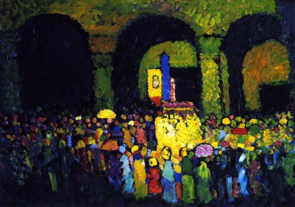 Ludwigkirche In Murnau by Wassily Kandinsky Oil Painting Reproductions