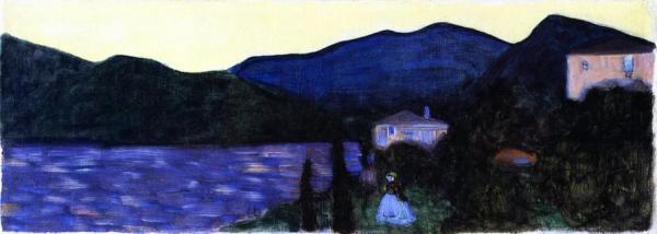 Mountain Landscape With Lake by Wassily Kandinsky