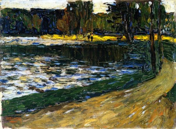 Munich - English Garden by Wassily Kandinsky