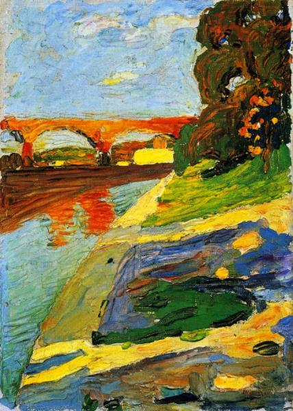 Munich - The River Isar by Wassily Kandinsky