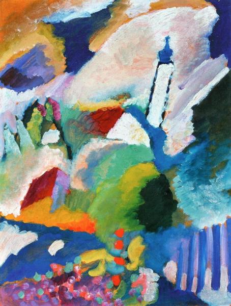 Murnau With Church I by Wassily Kandinsky