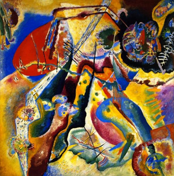 Painting With The Red Patch by Wassily Kandinsky