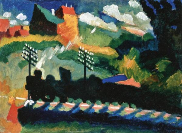 Railroad At Murnau by Wassily Kandinsky