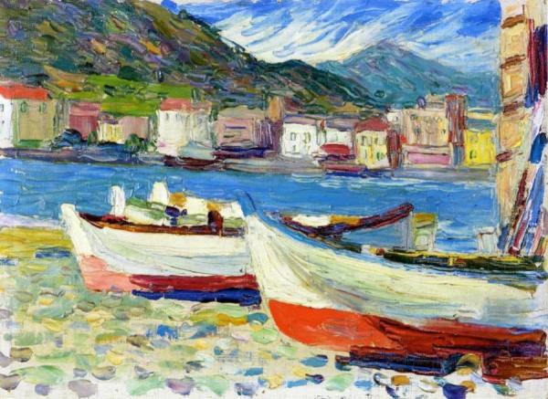 Rapallo, Boats by Wassily Kandinsky Oil Painting Reproductions