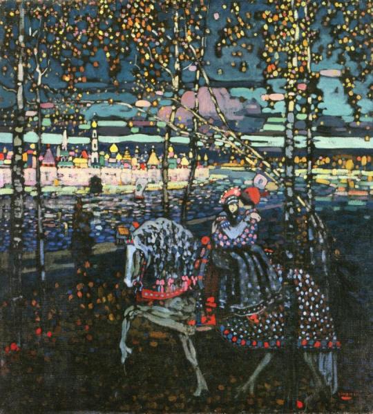Riding Couple by Wassily Kandinsky