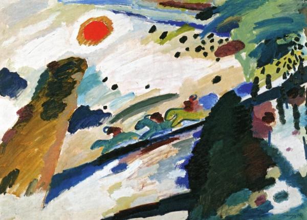 Romantic Landscape by Wassily Kandinsky