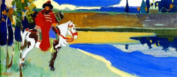 Russian Knight by Wassily Kandinsky
