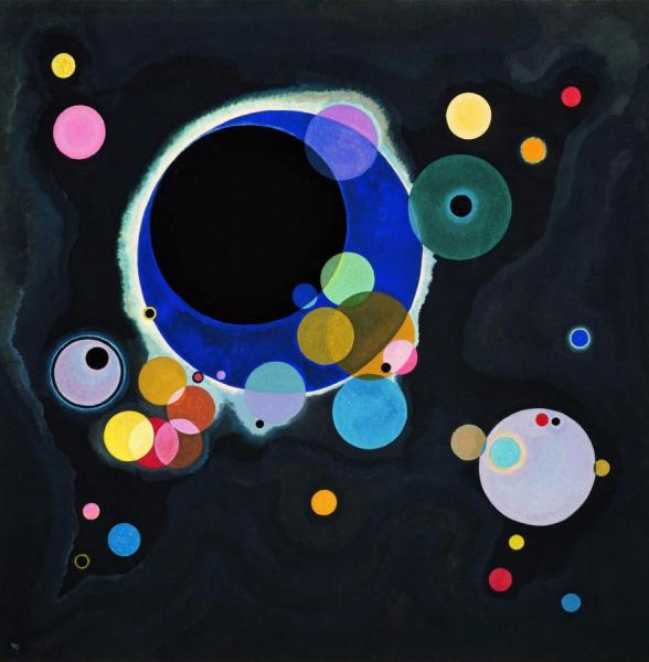 Several Circles by Wassily Kandinsky Oil Painting Reproductions