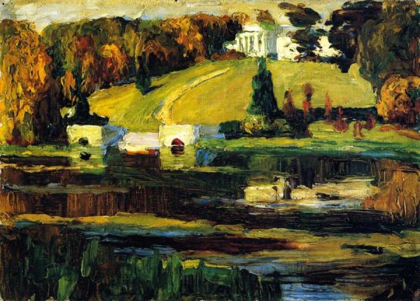 Sketch For Akhtyrka - Autumn by Wassily Kandinsky