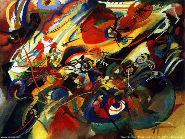 Wassily Kandinsky Sketch For Compo 7