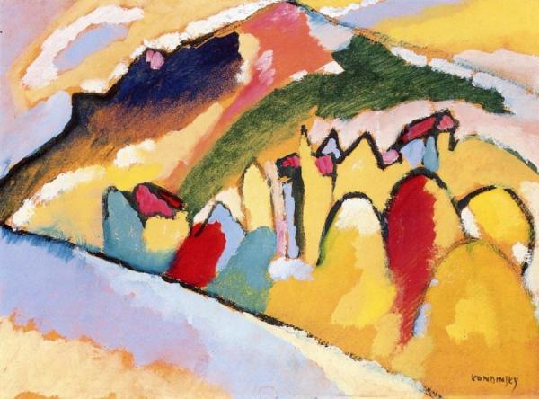 Study For Autumn Landscape I by Wassily Kandinsky Oil Painting Reproductions