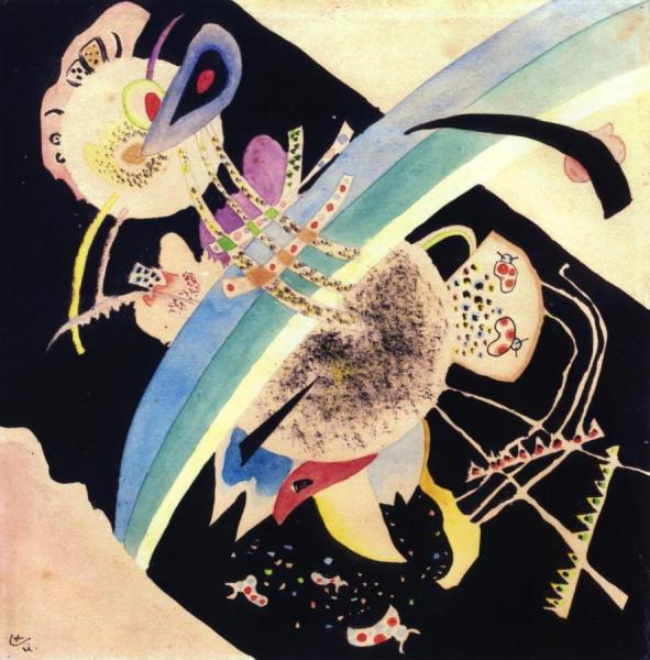 Study For "circles On Black" by Wassily Kandinsky