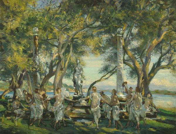 Dance Of The Nymphs, Corfu by Wilfred Gabriel De Glehn