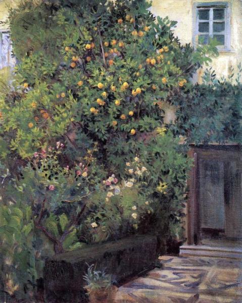 Entrance To A Spanish Villa by Wilfred Gabriel De Glehn