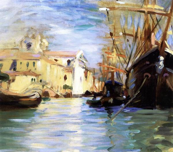 On The Gidecca, Venice, Italy by Wilfred Gabriel De Glehn Oil Painting Reproductions