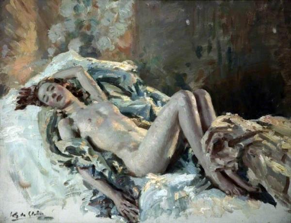 Resting by Wilfred Gabriel De Glehn