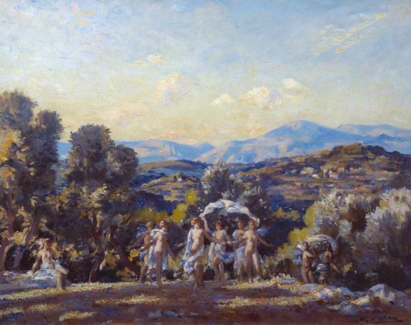 Soir Antique by Wilfred Gabriel De Glehn