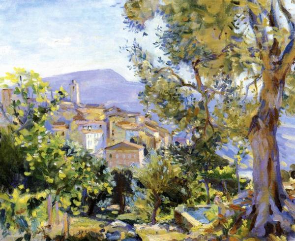 Wilfred Gabriel De Glehn St. Paul De Vence, Vallée Du Var, France