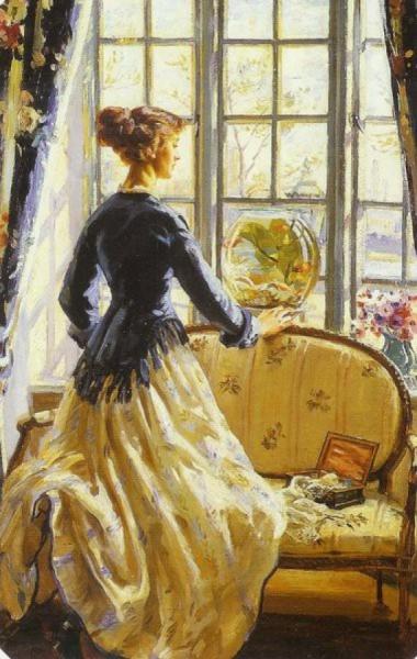 The Goldfish Bowl by Wilfred Gabriel De Glehn