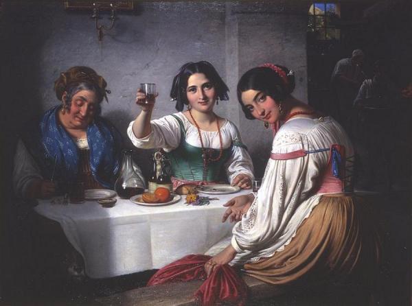 Wilhelm Marstrand In An Italian Osteria (italiensk Osteriscene)