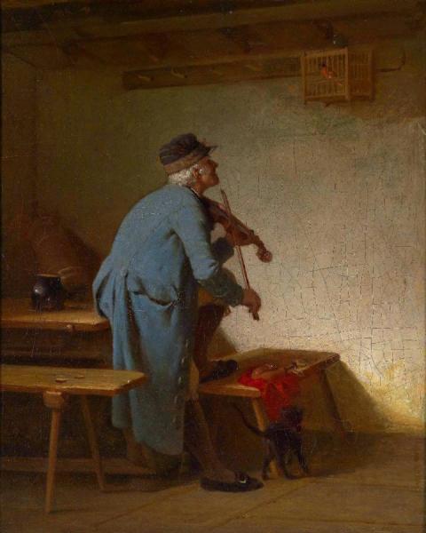 Geigenspieler,1911 by Wilhelm Roegge