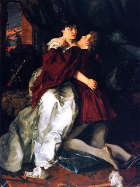 Adelheid Und Franz by Wilhelm Trübner