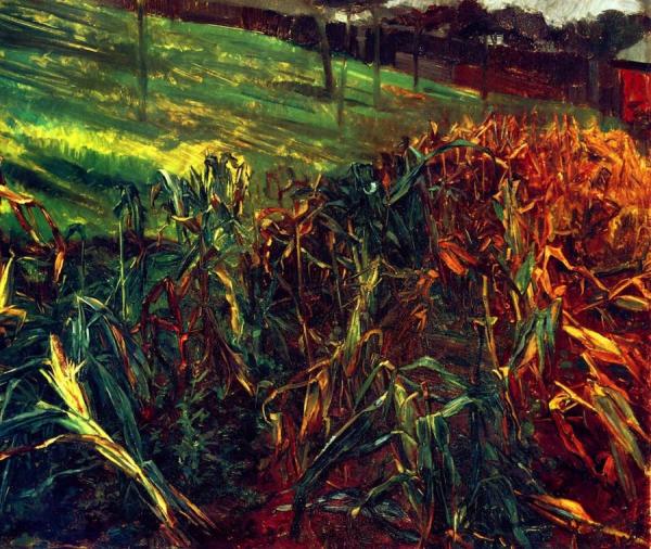 Corn Field by Wilhelm Trübner Oil Painting Reproductions