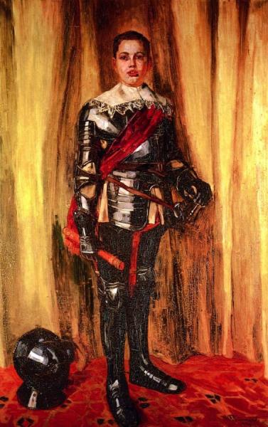 Jörg Trübner In Rüstung by Wilhelm Trübner