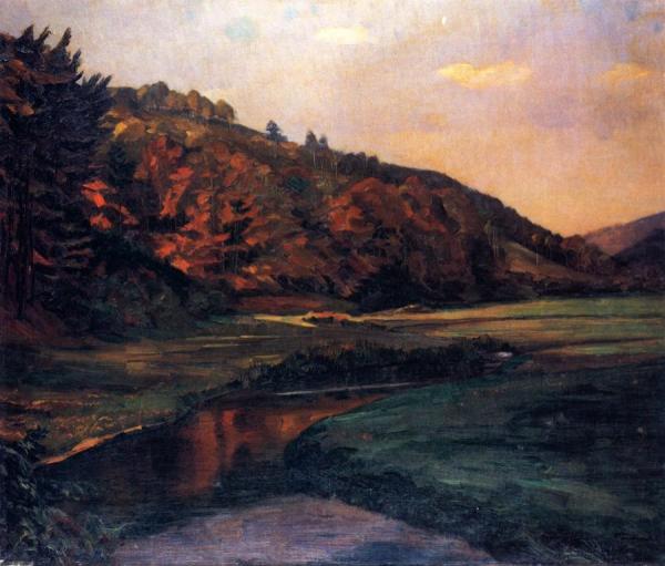 Marbachtal Im Odenwald by Wilhelm Trübner