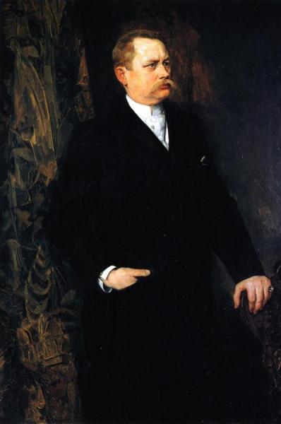 Portrait Of A Man by Wilhelm Trübner