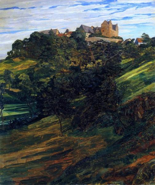 Schloß Lichtenberg Im Odenwald by Wilhelm Trübner