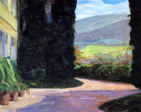 Stift Neuburg, Stiftsterrasse by Wilhelm Trübner