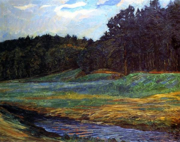 The Edge Of The Woods by Wilhelm Trübner