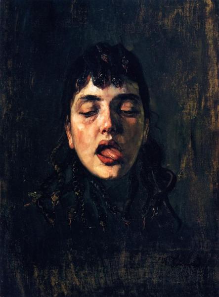 The Gorgon by Wilhelm Trübner