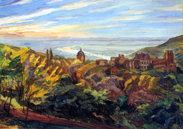 View Of Heidelberg Castle by Wilhelm Trübner