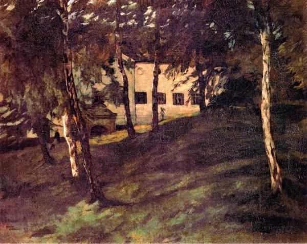 Wirtschaftsgebäude Auf Der Herreninsel Im Chiemsee Ii by Wilhelm Trübner