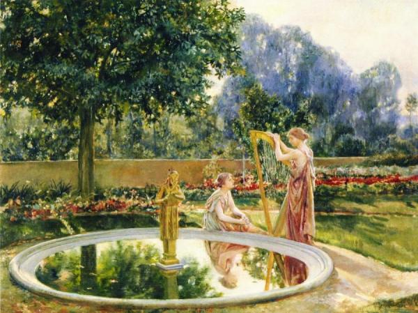 L'interlude: Jardin De Macmonnies by Will Hicok Low