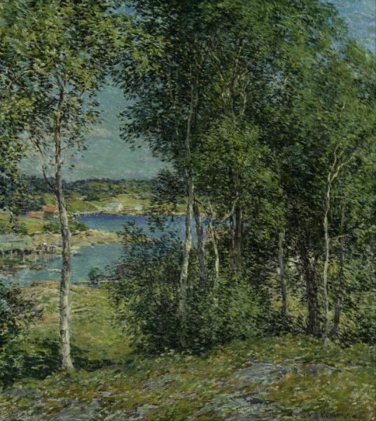A Family Of Birches by Willard Leroy Metcalf