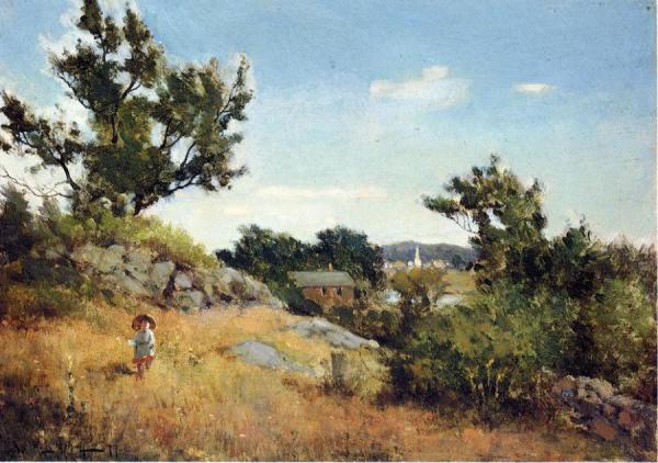 A View Of The Village by Willard Leroy Metcalf